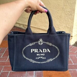 Prada Canapa Denim Bag